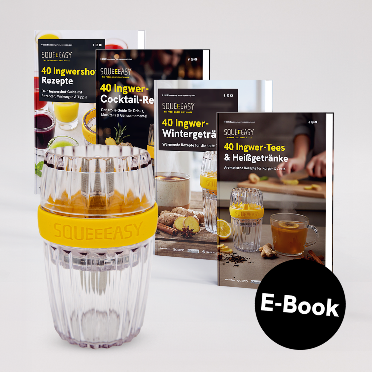 All-in-One: Ingwerpresse + Alle Ingwerrezepte