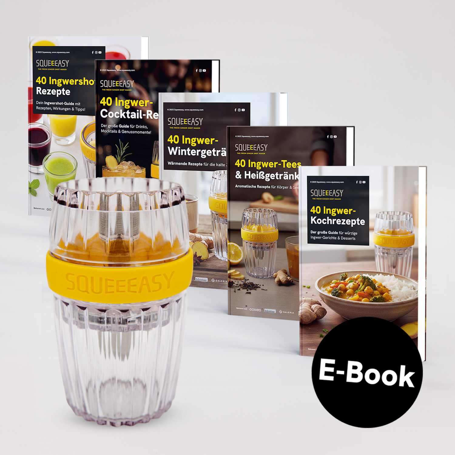 All-in-One: Ingwerpresse + 200 Ingwerrezepte