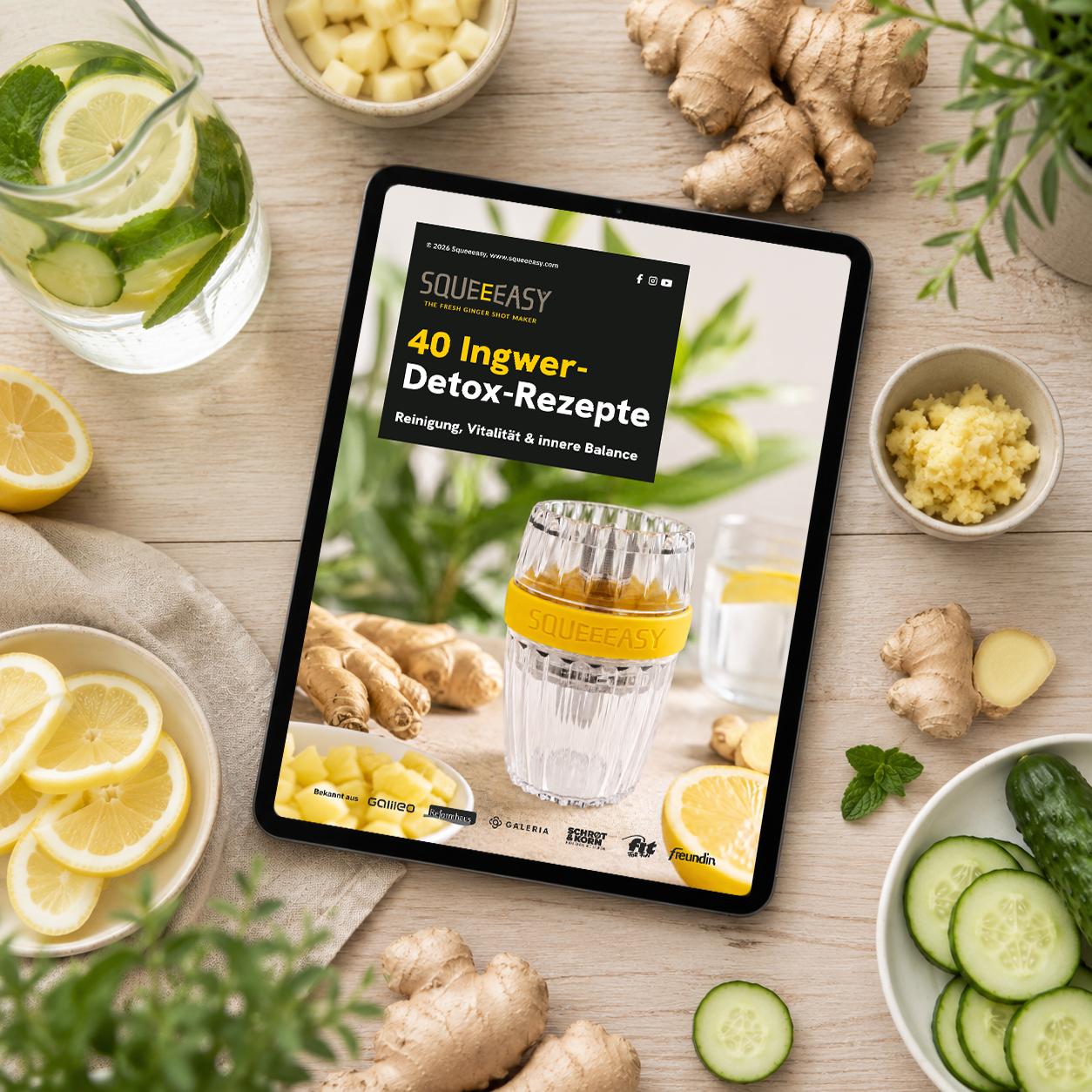 40 Ingwer-Detox-Rezepte: Reinigung, Vitalität & innere Balance