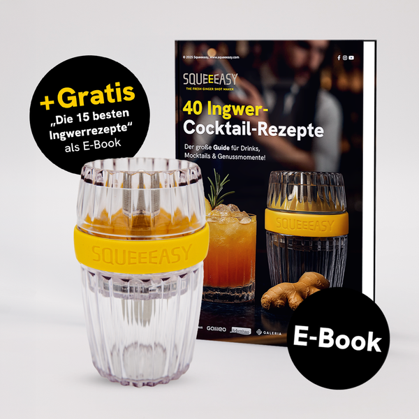 40 Ingwer-Cocktail-Rezepte + Squeeeasy Ingwerpresse