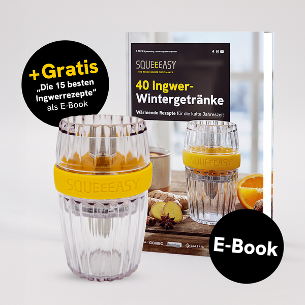 40 Ingwer-Wintergetränke + Squeeeasy Ingwerpresse